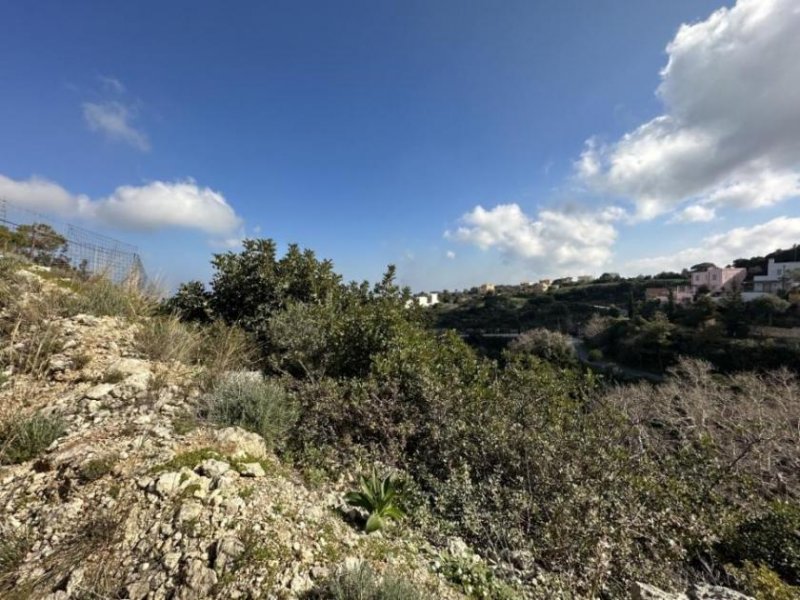 Roussospiti Kreta, Roussospiti: Hanggrundstück mit Meerblick zu verkaufen Grundstück kaufen